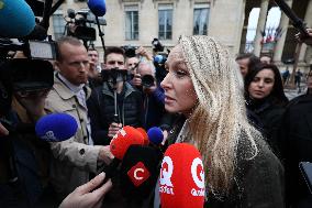 Marion Marechal Speaks To Media - Paris