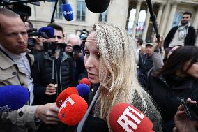 Marion Marechal Speaks To Media - Paris