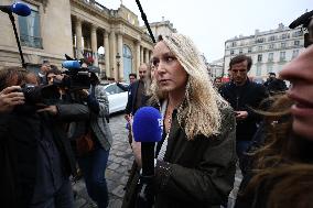 Marion Marechal Speaks To Media - Paris