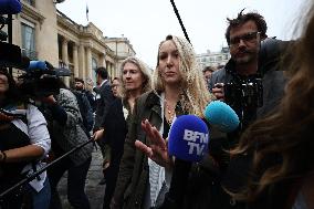 Marion Marechal Speaks To Media - Paris