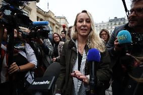 Marion Marechal Speaks To Media - Paris