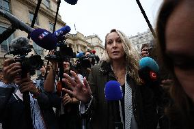 Marion Marechal Speaks To Media - Paris