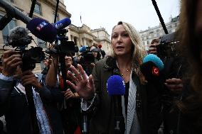 Marion Marechal Speaks To Media - Paris