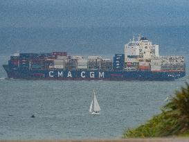 International Maritime Traffic At The Port Of Le Havre - France