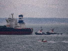 International Maritime Traffic At The Port Of Le Havre - France
