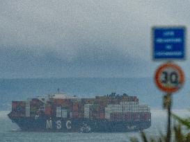 International Maritime Traffic At The Port Of Le Havre - France