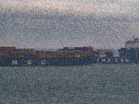 International Maritime Traffic At The Port Of Le Havre - France