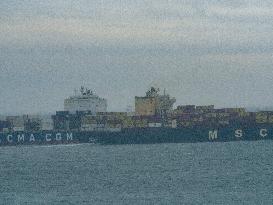 International Maritime Traffic At The Port Of Le Havre - France