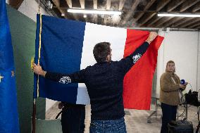 Marine Tondelier gives a press conference - Paris