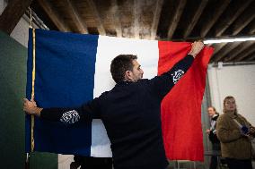 Marine Tondelier gives a press conference - Paris