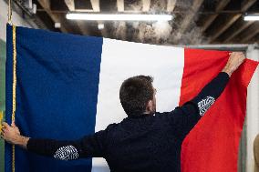 Marine Tondelier gives a press conference - Paris