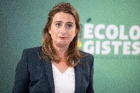 Marine Tondelier gives a press conference - Paris