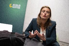 Marine Tondelier gives a press conference - Paris