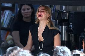 Addison Rae out in New York