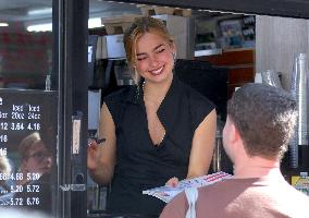 Addison Rae out in New York