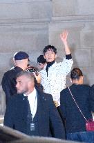 PFW - Celebs Arrive At Chanel Show