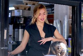 Addison Rae out in New York