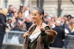 PFW - Miu Miu Outside Arrivals