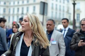 Marion Marechal Speaks To Media - Paris