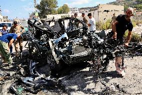 Missiles Fired By Israeli Forces In Nabatieh - Lebanon