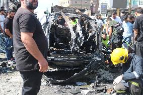 Missiles Fired By Israeli Forces In Nabatieh - Lebanon