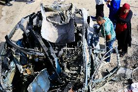 Missiles Fired By Israeli Forces In Nabatieh - Lebanon