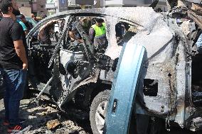 Missiles Fired By Israeli Forces In Nabatieh - Lebanon