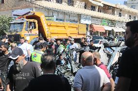 Missiles Fired By Israeli Forces In Nabatieh - Lebanon