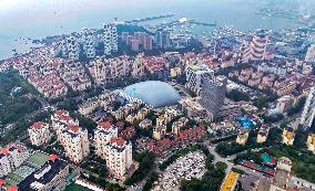 First Fully Enclosed Foundation Pit Air Supported Membrane Structure in Qingdao