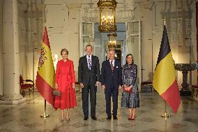 Spanish Royals Visit Belgium - Brussels