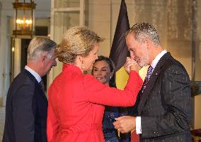 Spanish Royals Visit Belgium - Brussels