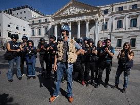 Photojournalists Protest In Madrid - Spain
