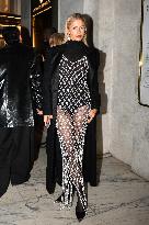 PFW - Caroline Daur Leaves Miu Miu After Party