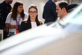 Sebastien Lecornu at Tribute Exhibition to The Victims of The October 7 Attacks - Paris