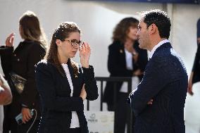 Sebastien Lecornu at Tribute Exhibition to The Victims of The October 7 Attacks - Paris