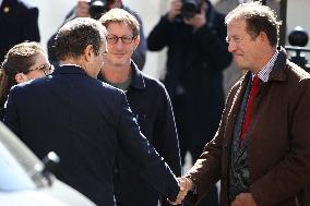 Sebastien Lecornu at Tribute Exhibition to The Victims of The October 7 Attacks - Paris