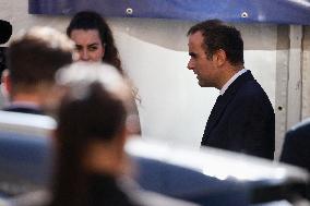 Sebastien Lecornu at Tribute Exhibition to The Victims of The October 7 Attacks - Paris