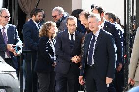 Sebastien Lecornu at Tribute Exhibition to The Victims of The October 7 Attacks - Paris