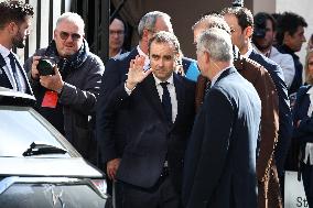 Sebastien Lecornu at Tribute Exhibition to The Victims of The October 7 Attacks - Paris