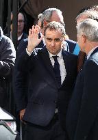 Sebastien Lecornu at Tribute Exhibition to The Victims of The October 7 Attacks - Paris