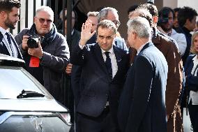 Sebastien Lecornu at Tribute Exhibition to The Victims of The October 7 Attacks - Paris