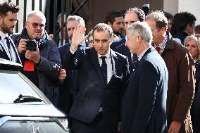 Sebastien Lecornu at Tribute Exhibition to The Victims of The October 7 Attacks - Paris