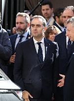 Sebastien Lecornu at Tribute Exhibition to The Victims of The October 7 Attacks - Paris