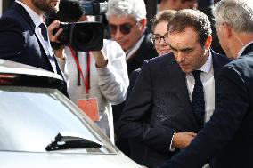 Sebastien Lecornu at Tribute Exhibition to The Victims of The October 7 Attacks - Paris