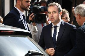 Sebastien Lecornu at Tribute Exhibition to The Victims of The October 7 Attacks - Paris