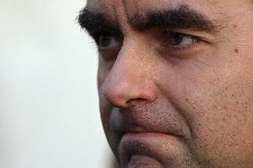 Sebastien Lecornu at Tribute Exhibition to The Victims of The October 7 Attacks - Paris