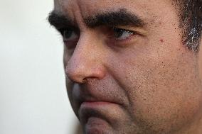 Sebastien Lecornu at Tribute Exhibition to The Victims of The October 7 Attacks - Paris
