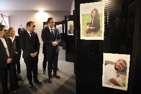 Sebastien Lecornu at Tribute Exhibition to The Victims of The October 7 Attacks - Paris