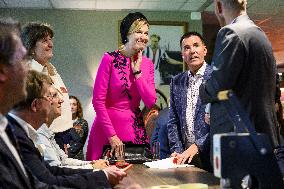 Queen Maxima Attends Event In Tilburg - Netherlands