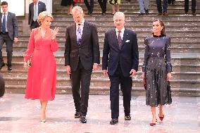 Spanish Royals Visit Belgium - Brussels